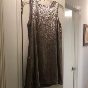 Cute Champagne Sequin Minidress